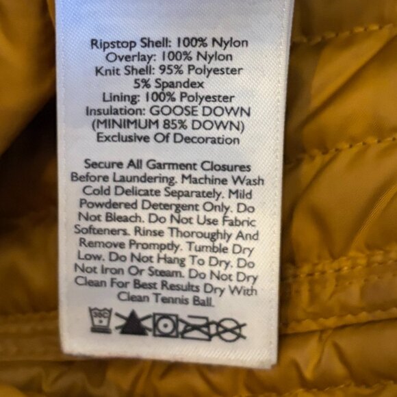 Eddie Bauer men's down field jacket large green brown insulated 700 - Picture 10 of 10